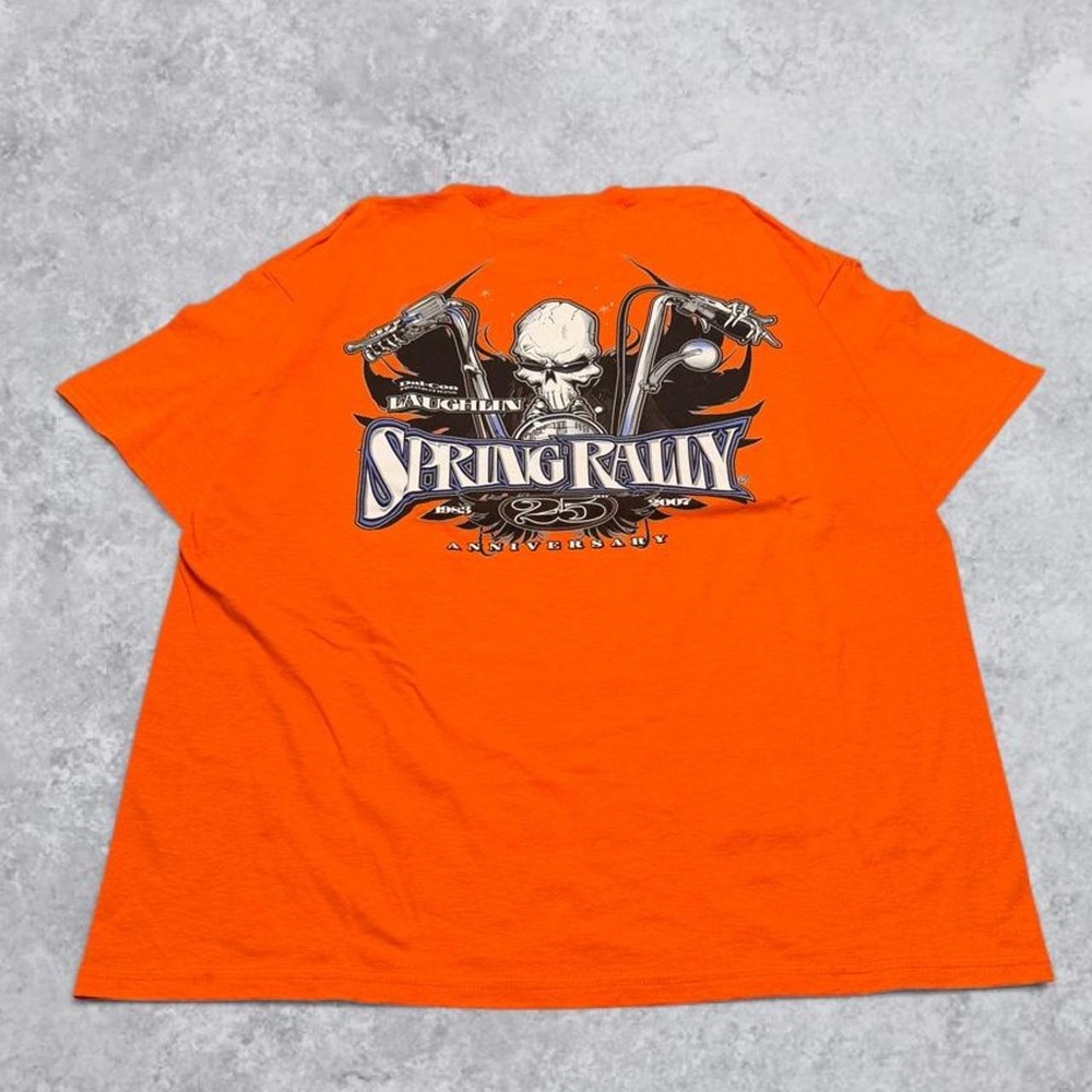 Vintage 2007 Laughlin River Run Biker T-Shirt 25th Anniversary Spring Rally XL